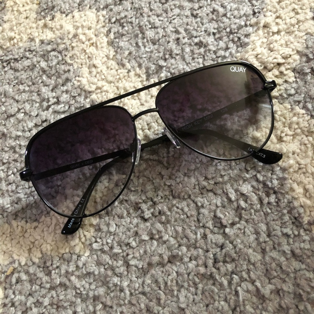 Quay Australia high key mini black fade sunglasses